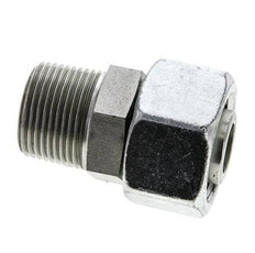 25S & 1'' NPT Acier zingue pivotant droit avec filetage mâle 400 bar Reglable ISO 8434-1