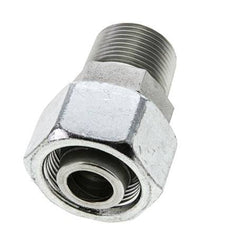 25S & 1'' NPT Acier zingue pivotant droit avec filetage mâle 400 bar Reglable ISO 8434-1