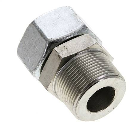 30S & 1-1/4'' NPT Acier zingue pivotant droit avec filetage mâle 400 bar Reglable ISO 8434-1