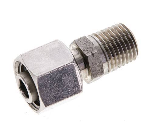 10L & 1/4'' NPT Stainless Steel Straight Swivel with Male Threads 315 bar Adjustable ISO 8434-1