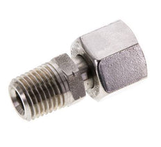 10L & 1/4'' NPT pivotant droit en acier inoxydable avec filetage mâle 315 bar reglable ISO 8434-1