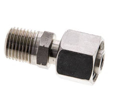 10L & 1/4'' NPT pivotant droit en acier inoxydable avec filetage mâle 315 bar reglable ISO 8434-1