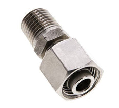 10L & 1/4'' NPT pivotant droit en acier inoxydable avec filetage mâle 315 bar reglable ISO 8434-1