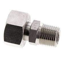 Swivel droit en acier inoxydable 18L & 1/2'' NPT avec filetage mâle 315 bar Reglable ISO 8434-1