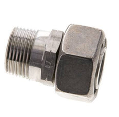 22L & 3/4'' NPT en acier inoxydable tournant droit avec filetage mâle 160 bar Ajustable ISO 8434-1
