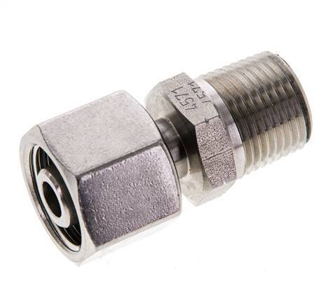 10S & 3/8'' NPT en acier inoxydable avec filetage mâle 630 bar Ajustable ISO 8434-1