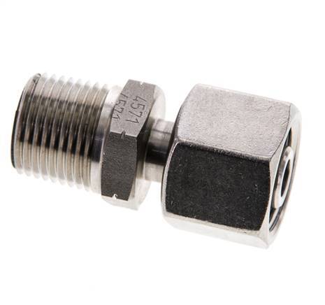 10S & 3/8'' NPT en acier inoxydable avec filetage mâle 630 bar Ajustable ISO 8434-1