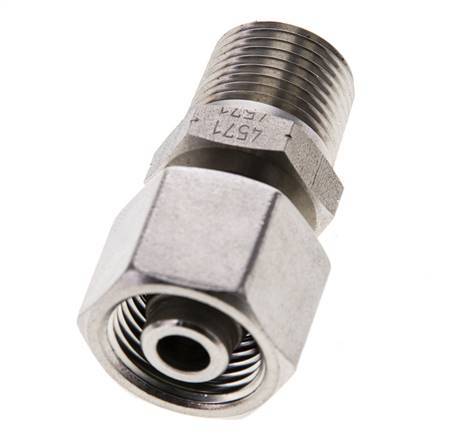 10S & 3/8'' NPT en acier inoxydable avec filetage mâle 630 bar Ajustable ISO 8434-1