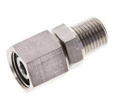 10L & 1/4'' NPT Stainless Steel Straight Swivel with Male Threads 315 bar FKM O-ring Sealing Cone Adjustable ISO 8434-1