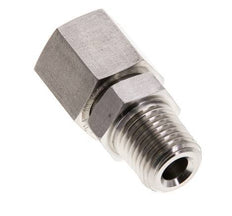 10L & 1/4'' NPT Stainless Steel Straight Swivel with Male Threads 315 bar FKM O-ring Sealing Cone Adjustable ISO 8434-1