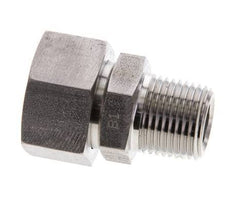 18L & 1/2'' NPT Stainless Steel Straight Swivel with Male Threads 315 bar FKM O-ring Sealing Cone Adjustable ISO 8434-1