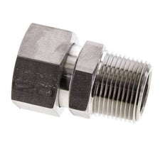 28L et 1'' NPT Acier inoxydable droit avec filetage mâle 160 bar Joint torique FKM Cône d'etancheite reglable ISO 8434-1