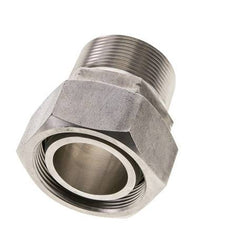 42L & 1-1/2'' NPT pivotant droit en acier inoxydable avec filetage mâle 160 bar Joint torique FKM Cône d'etancheite reglable ISO 8434-1