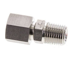 6S & 1/4'' NPT pivotant droit en acier inoxydable avec filetage mâle 630 bar Joint torique FKM Cône reglable ISO 8434-1
