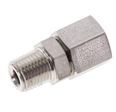 8S & 1/4'' NPT pivotant droit en acier inoxydable avec filetage mâle 630 bar Joint torique FKM Cône reglable ISO 8434-1