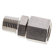 8S & 1/4'' NPT pivotant droit en acier inoxydable avec filetage mâle 630 bar Joint torique FKM Cône reglable ISO 8434-1