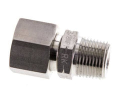 10S & 3/8'' NPT pivotant droit en acier inoxydable avec filetage mâle 630 bar Joint torique FKM Cône reglable ISO 8434-1