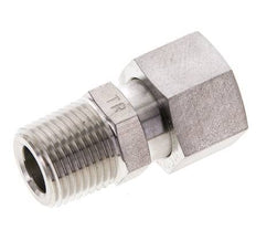 14S & 1/2'' NPT pivotant droit en acier inoxydable avec filetage mâle 630 bar Joint torique FKM Cône reglable ISO 8434-1