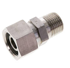 16S & 1/2'' NPT pivotant droit en acier inoxydable avec filetage mâle 400 bar Joint torique FKM Cône reglable ISO 8434-1