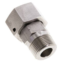 20S & 3/4'' NPT Acier inoxydable pivotant droit avec filetage mâle 400 bar Joint torique FKM Cône ajustable ISO 8434-1