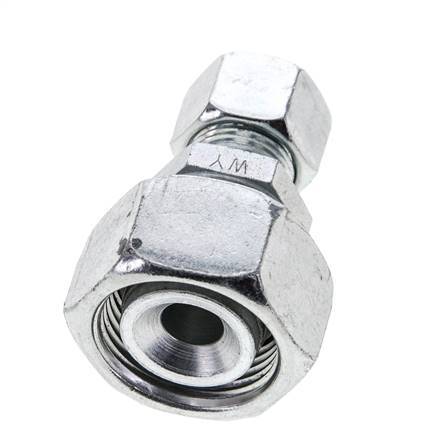 12L & 22L Zink plated Steel Straight Cutting Fitting with Swivel 160 bar ISO 8434-1