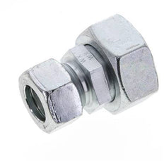 22L & 35L Zink plated Steel Straight Cutting Fitting with Swivel 160 bar ISO 8434-1