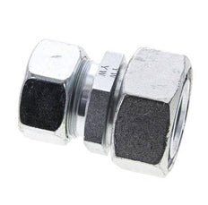 28L & 35L Zink plated Steel Straight Cutting Fitting with Swivel 160 bar ISO 8434-1