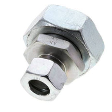 18L & 42L Zink plated Steel Straight Cutting Fitting with Swivel 160 bar ISO 8434-1