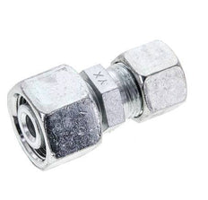 12S & 16S Zink plated Steel Straight Cutting Fitting with Swivel 400 bar ISO 8434-1