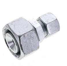 16S & 30S Zink plated Steel Straight Cutting Fitting with Swivel 400 bar ISO 8434-1
