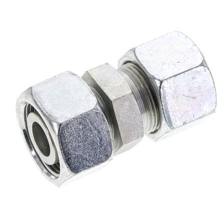 16S & 18L Zink plated Steel Straight Cutting Fitting with Swivel 315 bar ISO 8434-1