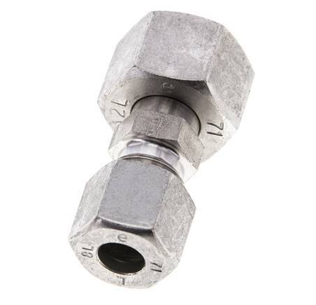 8L & 12L Stainless Steel Straight Cutting Fitting with Swivel 315 bar ISO 8434-1
