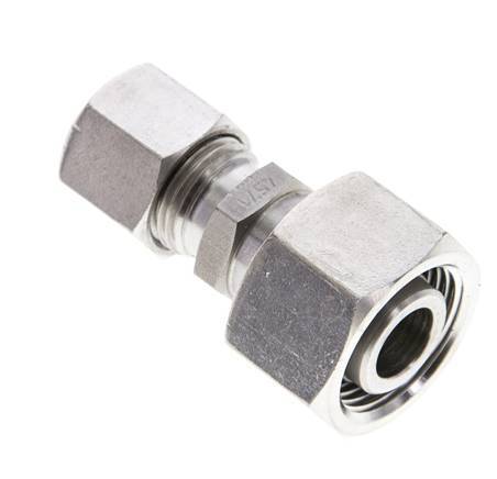 10L & 15L Stainless Steel Straight Cutting Fitting with Swivel 315 bar ISO 8434-1