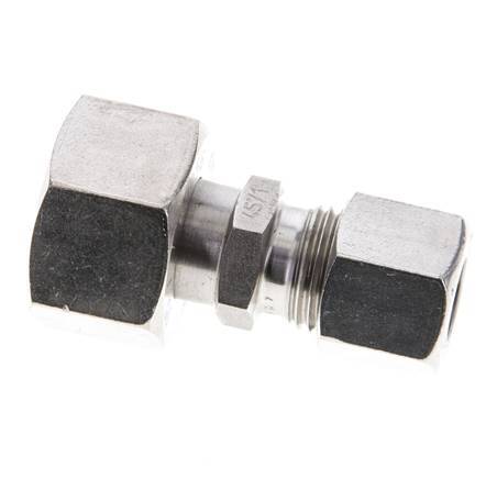 10L & 15L Stainless Steel Straight Cutting Fitting with Swivel 315 bar ISO 8434-1