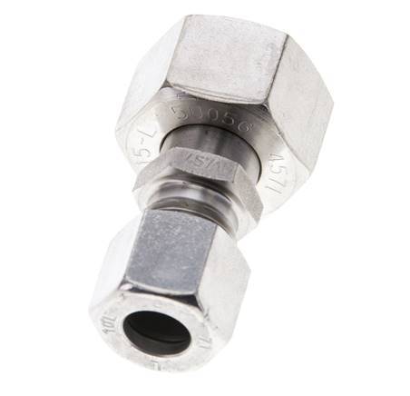 10L & 15L Stainless Steel Straight Cutting Fitting with Swivel 315 bar ISO 8434-1