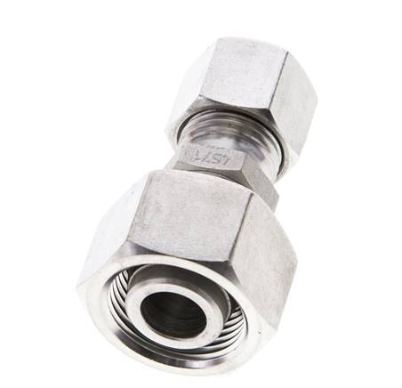 10L & 15L Stainless Steel Straight Cutting Fitting with Swivel 315 bar ISO 8434-1