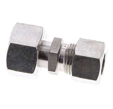 12L & 15L Stainless Steel Straight Cutting Fitting with Swivel 315 bar ISO 8434-1