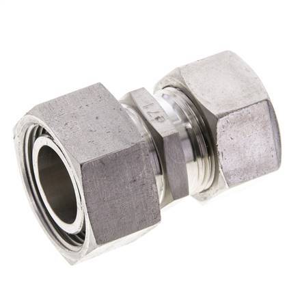 22L & 28L Stainless Steel Straight Cutting Fitting with Swivel 160 bar ISO 8434-1