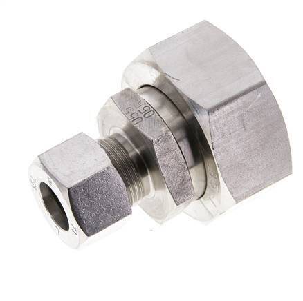 15L & 35L Stainless Steel Straight Cutting Fitting with Swivel 160 bar ISO 8434-1