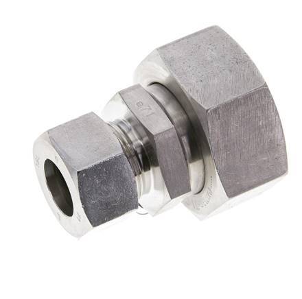 18L & 35L Stainless Steel Straight Cutting Fitting with Swivel 160 bar ISO 8434-1