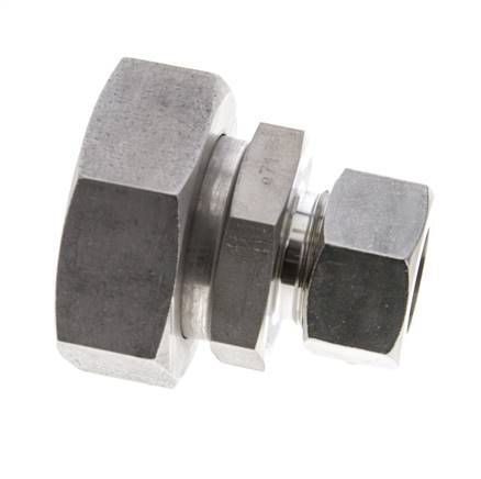 22L & 42L Stainless Steel Straight Cutting Fitting with Swivel 160 bar ISO 8434-1