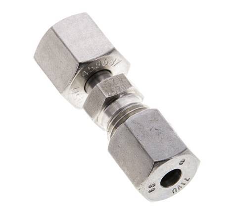 6S & 8S Stainless Steel Straight Cutting Fitting with Swivel 630 bar ISO 8434-1