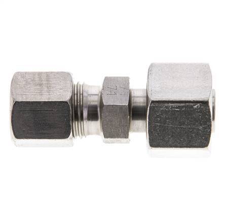 8S & 12S Stainless Steel Straight Cutting Fitting with Swivel 630 bar ISO 8434-1