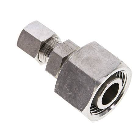 8S & 20S Stainless Steel Straight Cutting Fitting with Swivel 400 bar ISO 8434-1