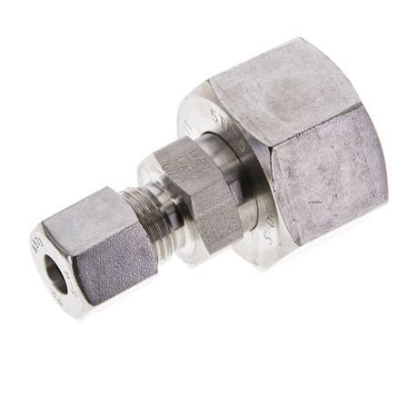 8S & 20S Stainless Steel Straight Cutting Fitting with Swivel 400 bar ISO 8434-1