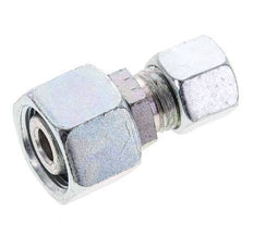 10L & 15L Acier zingue Raccord de coupe droit avec emerillon 315 bar Joint torique NBR Cône d'etancheite ISO 8434-1