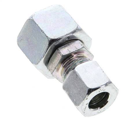 10L & 15L Acier zingue Raccord de coupe droit avec emerillon 315 bar Joint torique NBR Cône d'etancheite ISO 8434-1