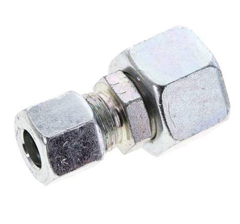 10L & 15L Acier zingue Raccord de coupe droit avec emerillon 315 bar Joint torique NBR Cône d'etancheite ISO 8434-1