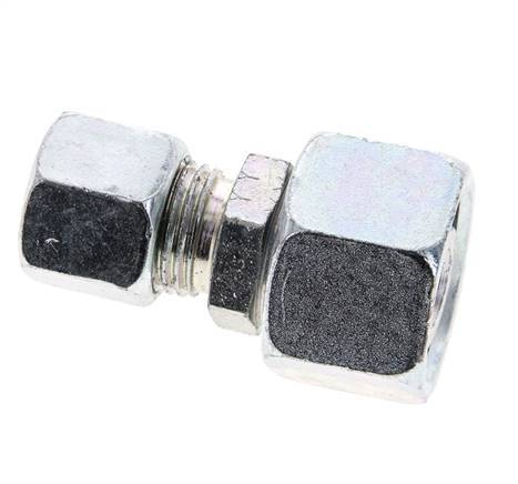 10L & 15L Acier zingue Raccord de coupe droit avec emerillon 315 bar Joint torique NBR Cône d'etancheite ISO 8434-1