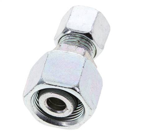 10L & 15L Acier zingue Raccord de coupe droit avec emerillon 315 bar Joint torique NBR Cône d'etancheite ISO 8434-1